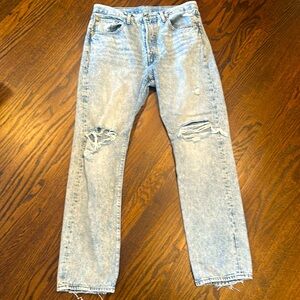 Levi's 501 Jeans. Distressed with holes